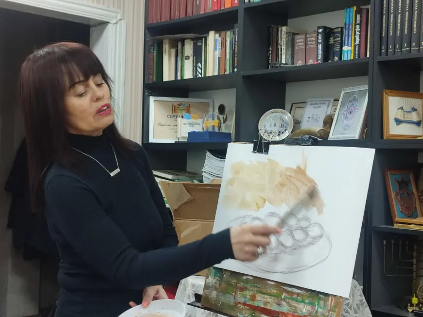 Традиции Шаббата в красках: мастер-класс по живописи в Рыбнице